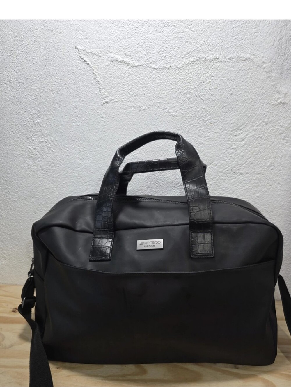 Jimmy Choo Parfums Black Duffle Bag Weekender Travel Carry On